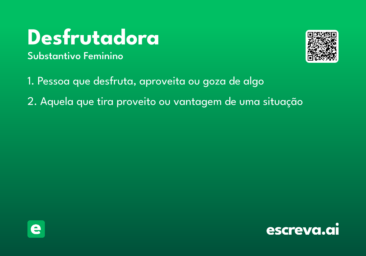 desfrutadora