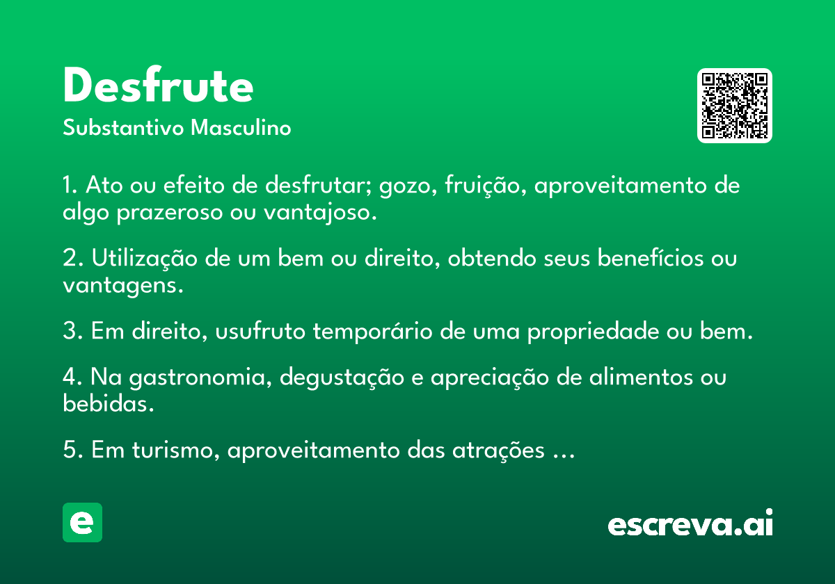 desfrute