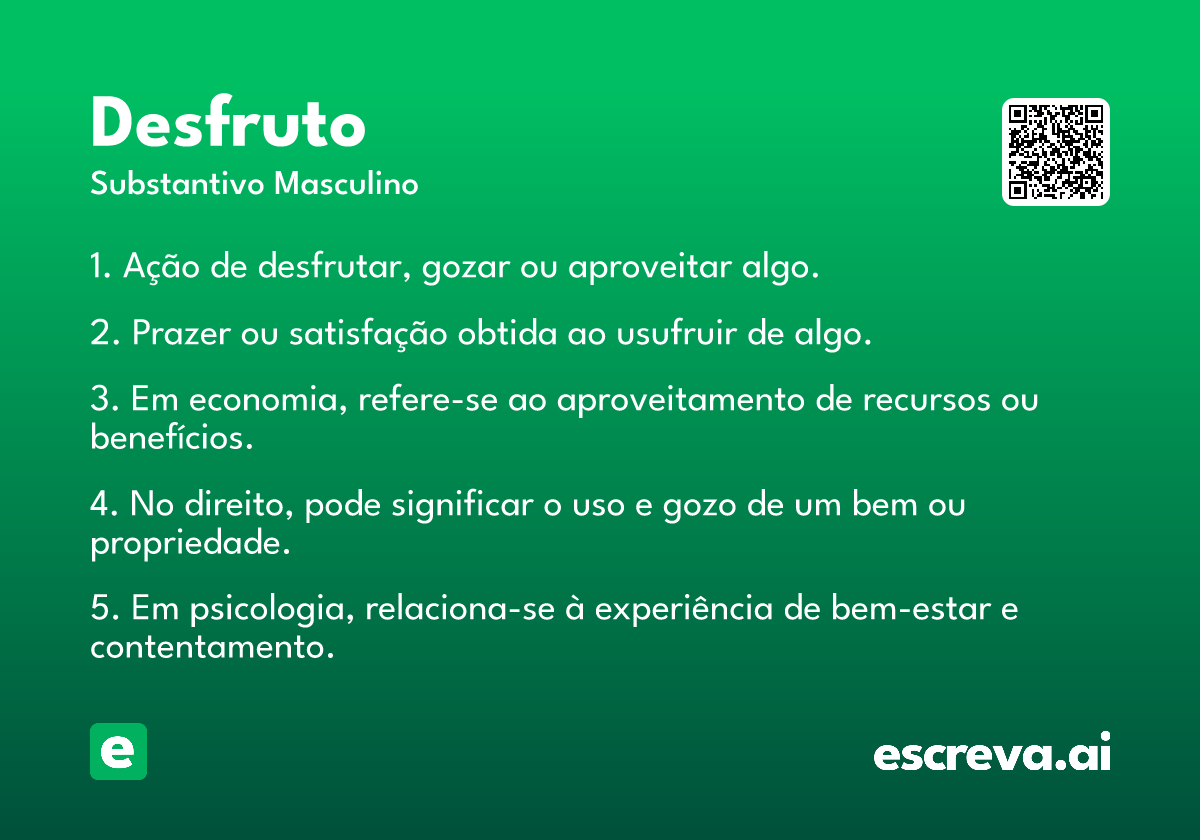 desfruto