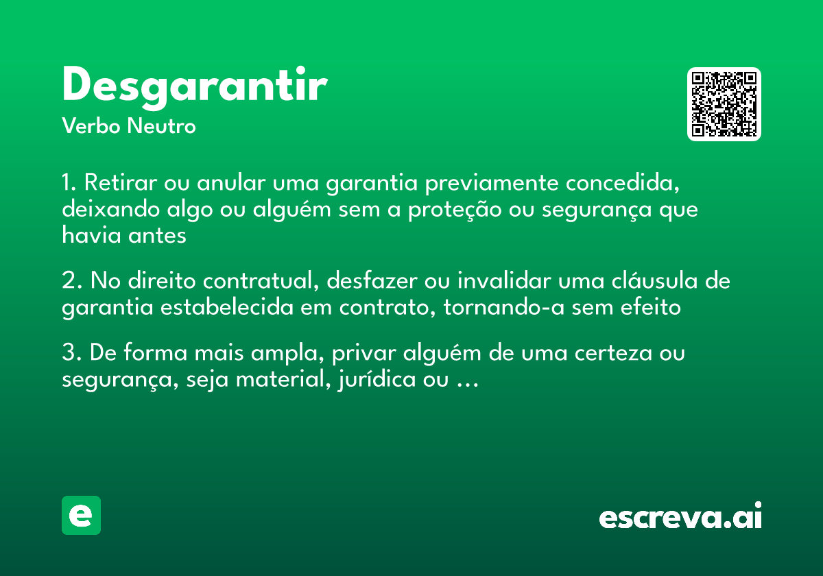 desgarantir