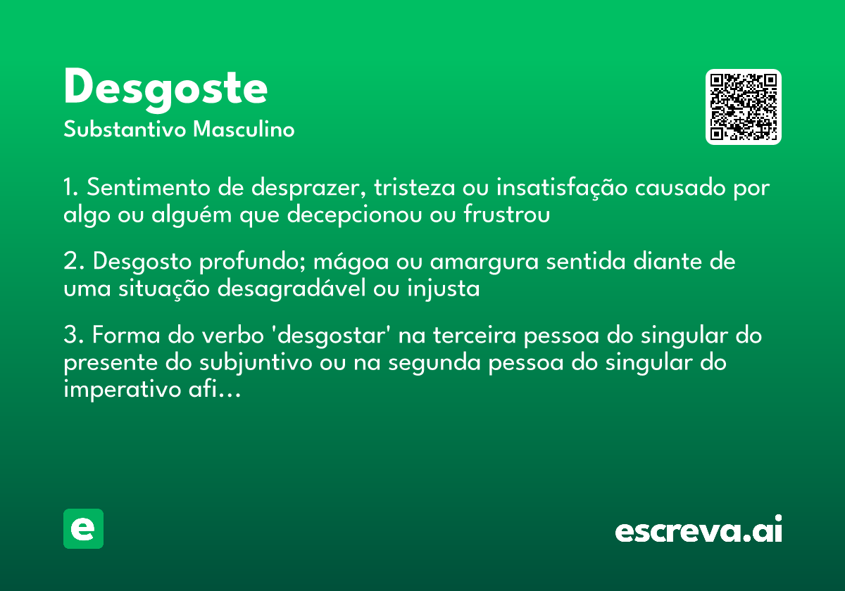 desgoste