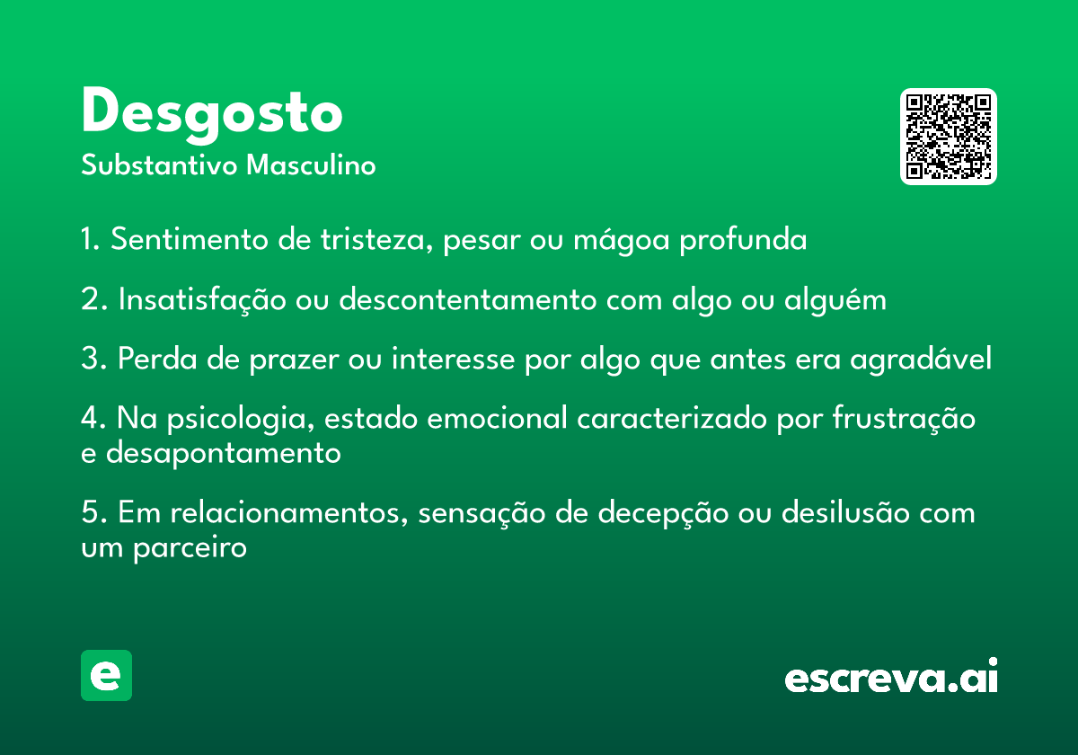desgosto