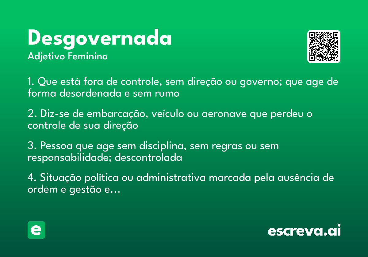 desgovernada