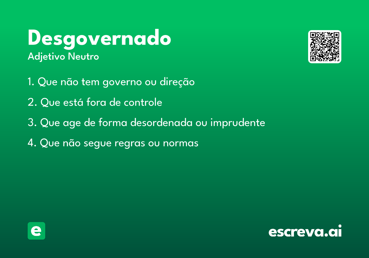 desgovernado
