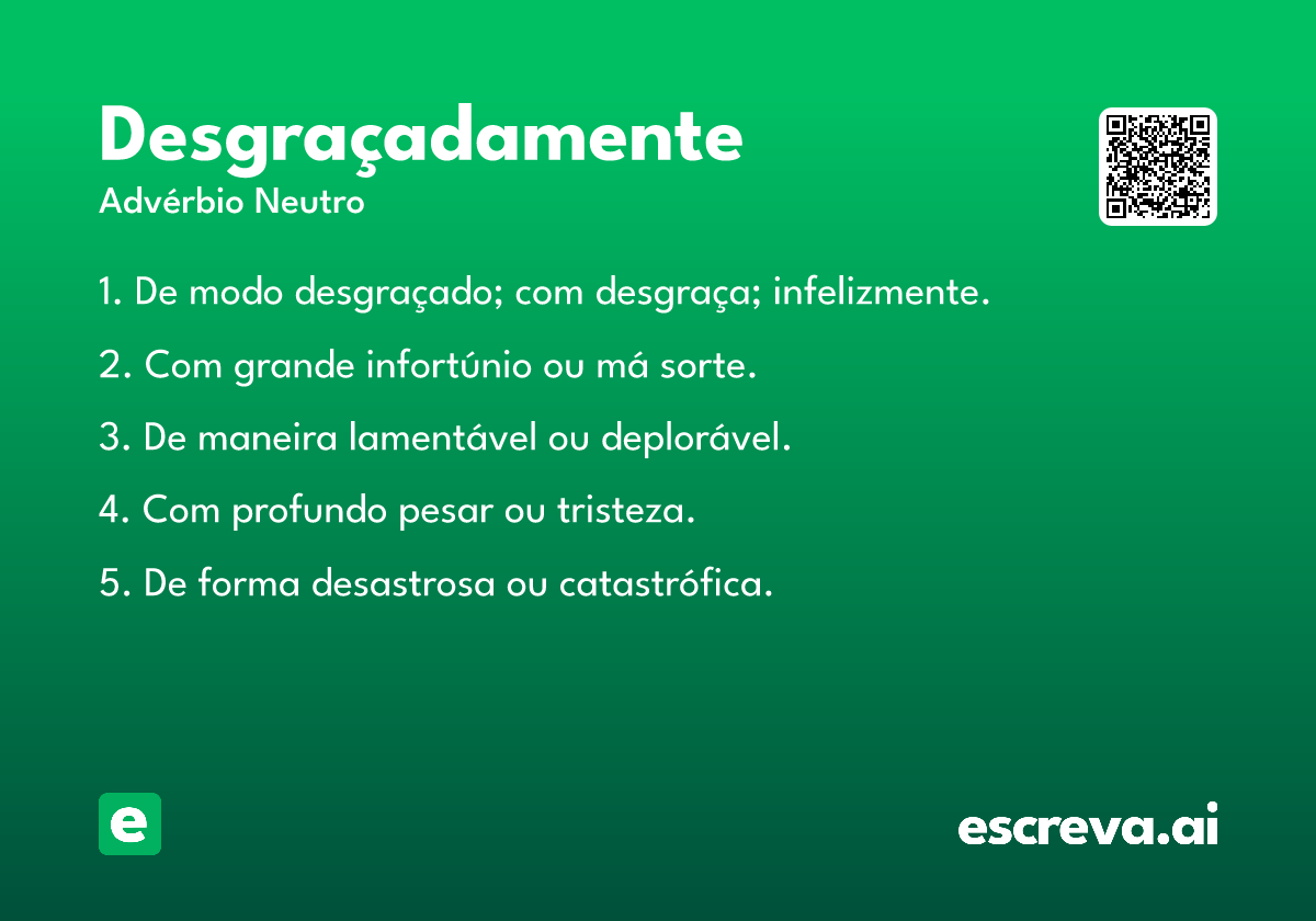 desgraçadamente