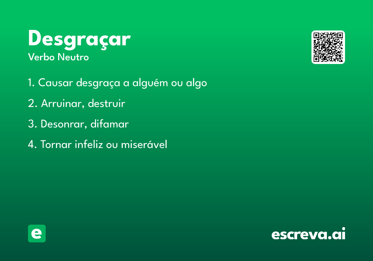 desgraçar