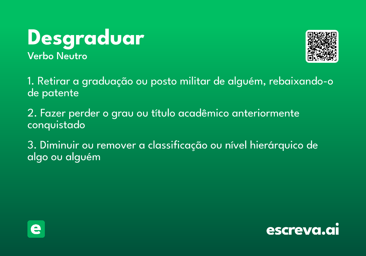 desgraduar