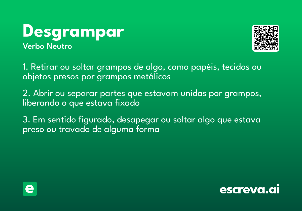 desgrampar