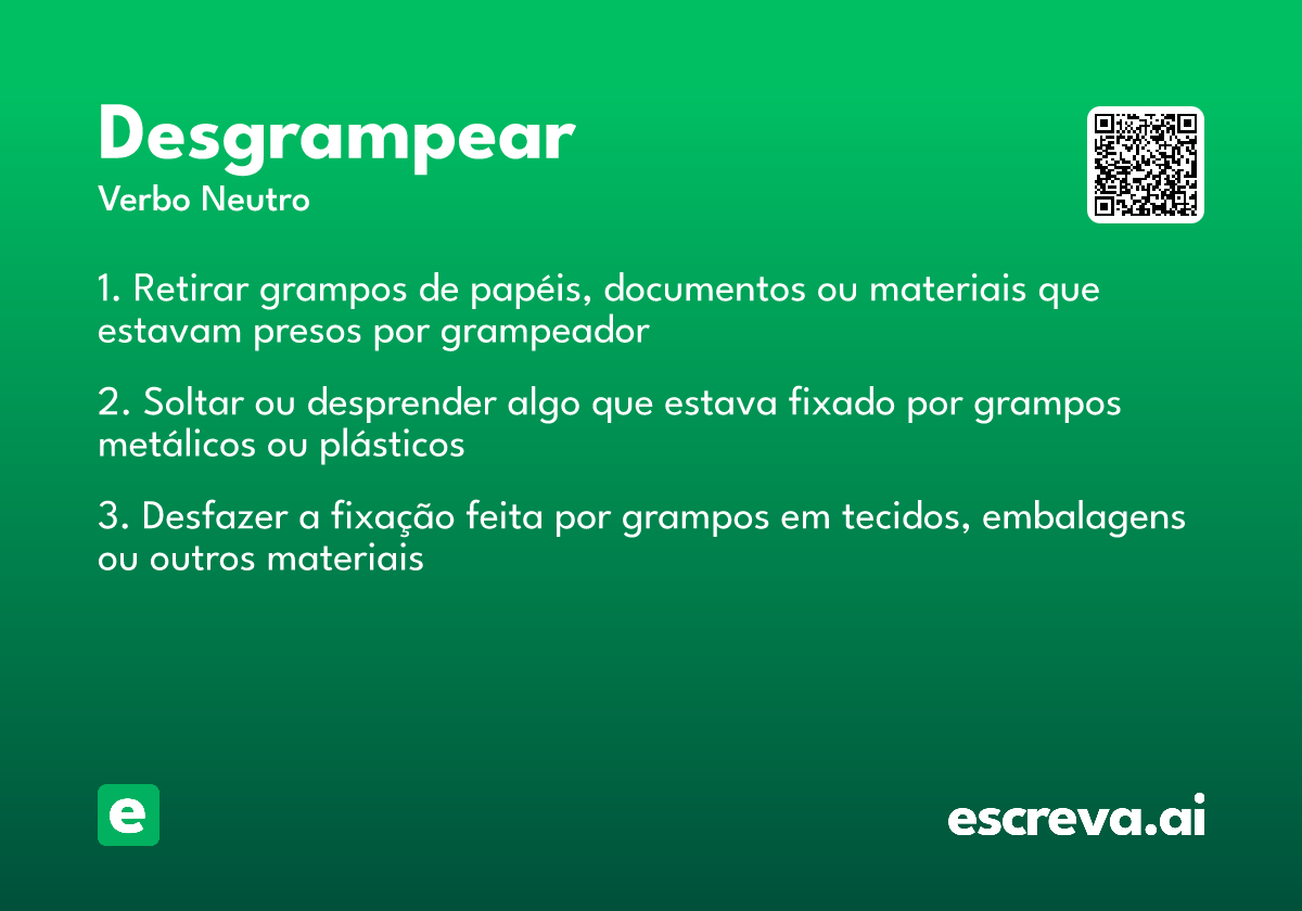 desgrampear