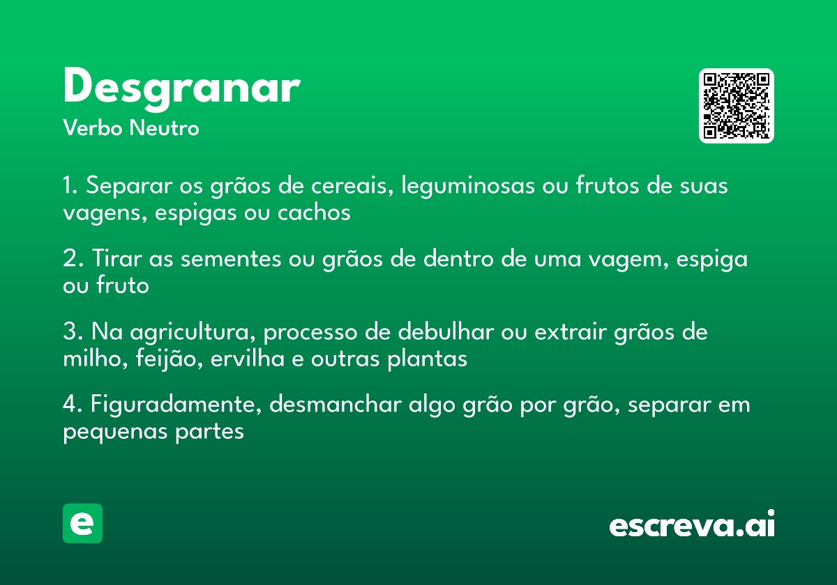 desgranar