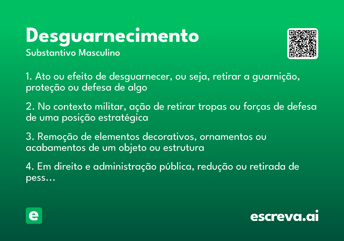 desguarnecimento