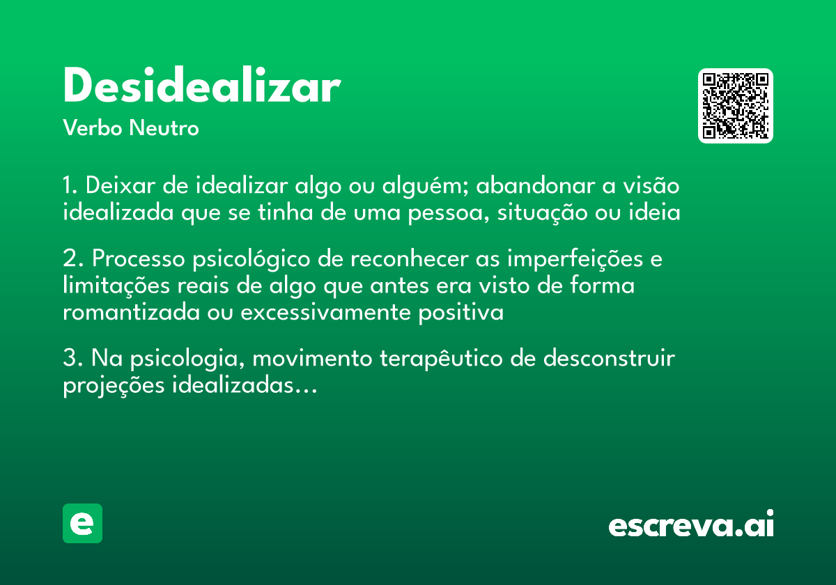 desidealizar