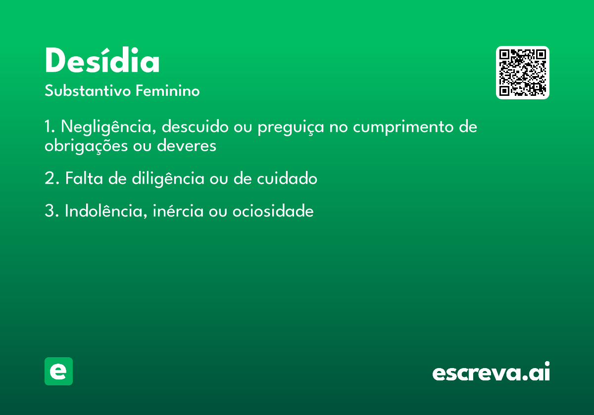 desídia