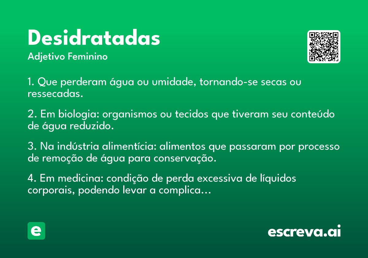 desidratadas