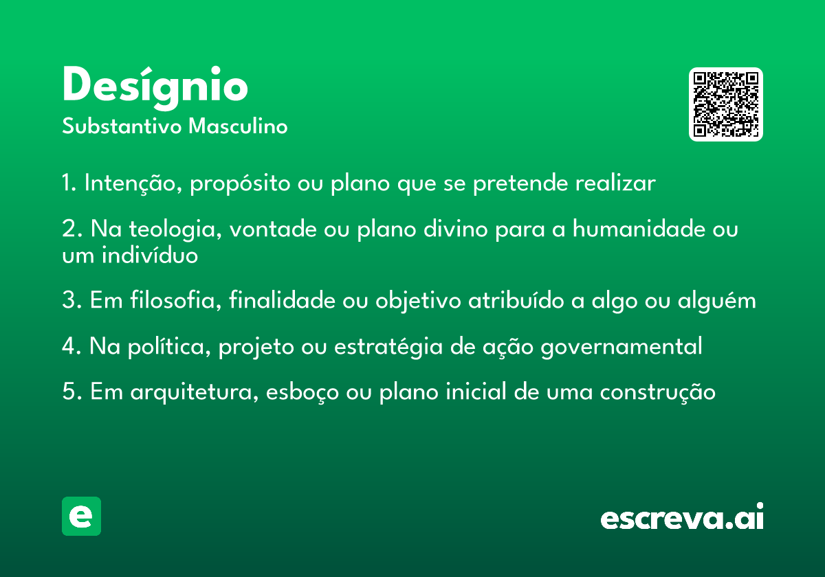 desígnio
