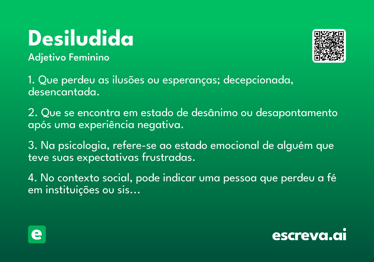 desiludida