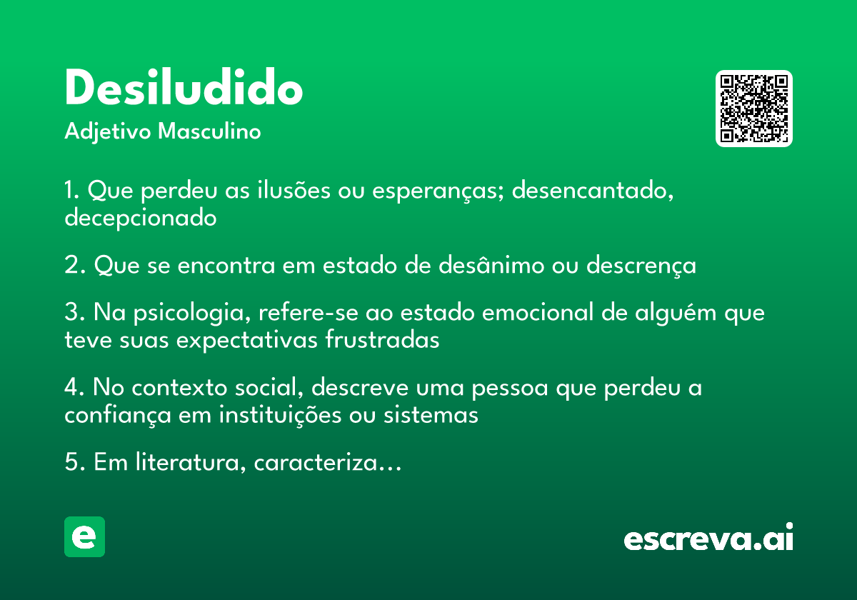 desiludido