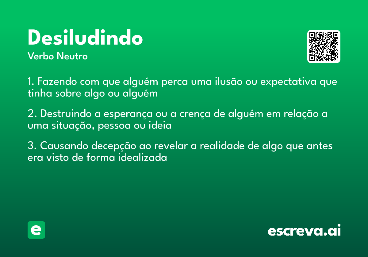 desiludindo