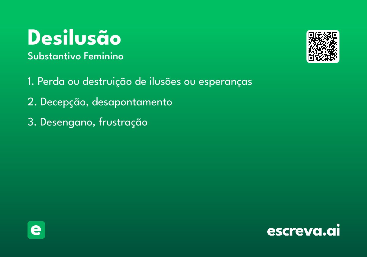 desilusão