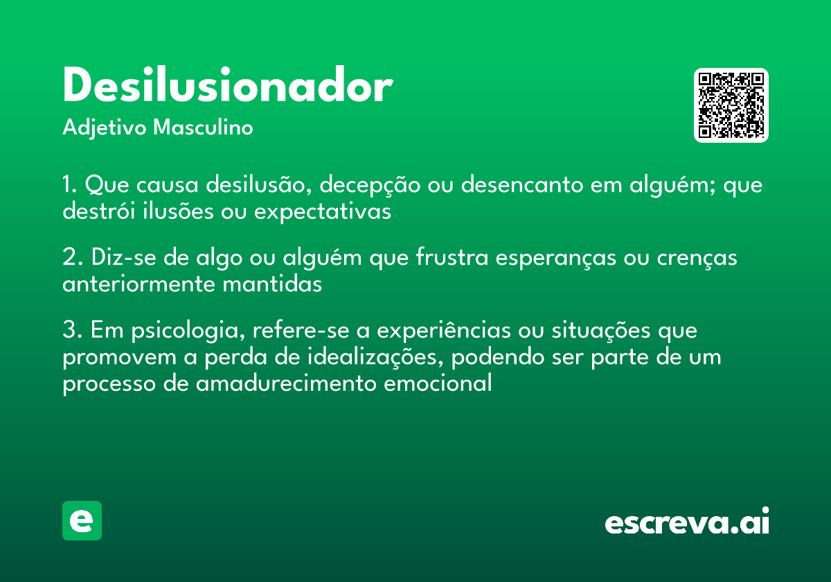 desilusionador