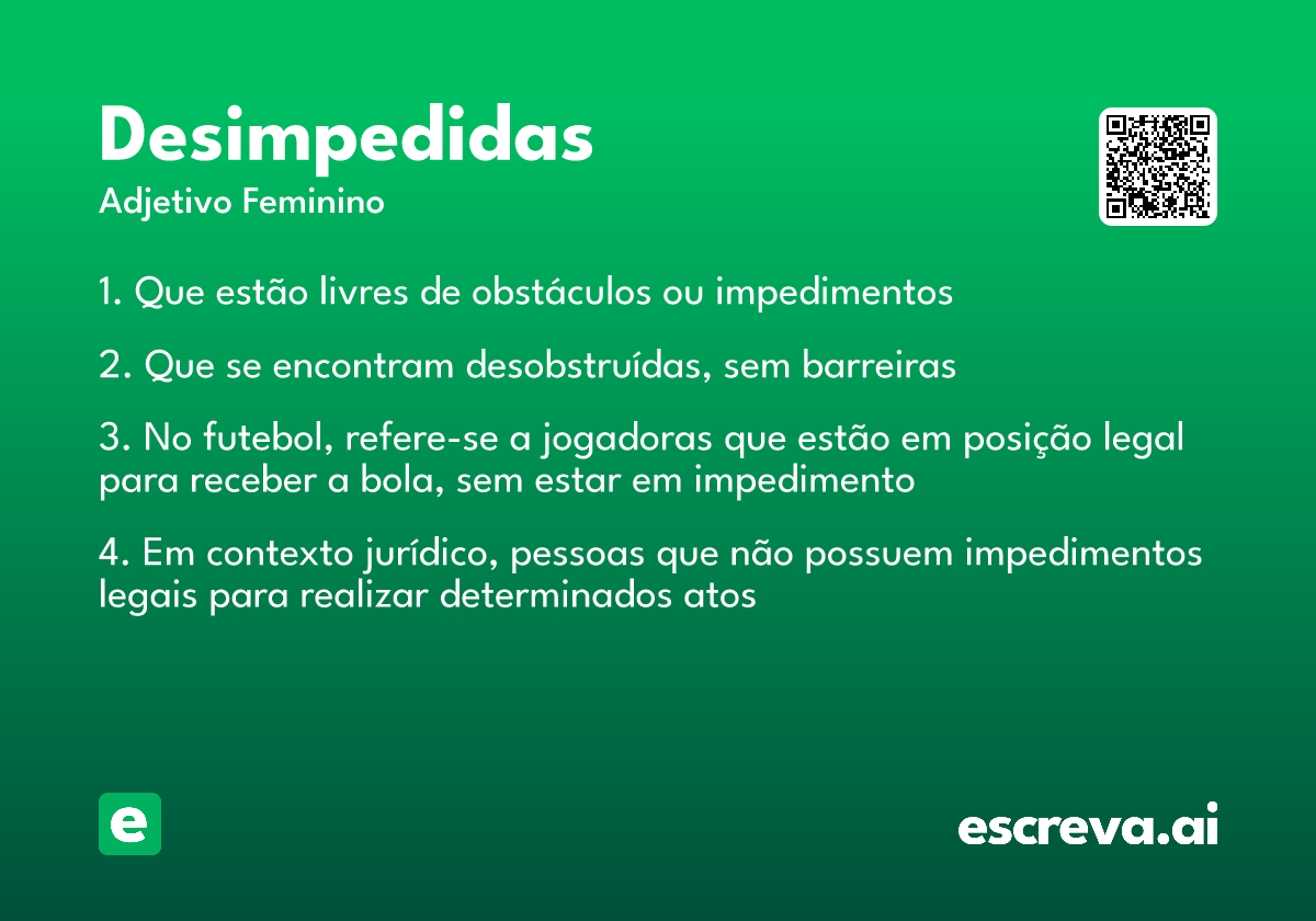 desimpedidas