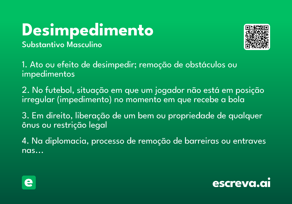 desimpedimento