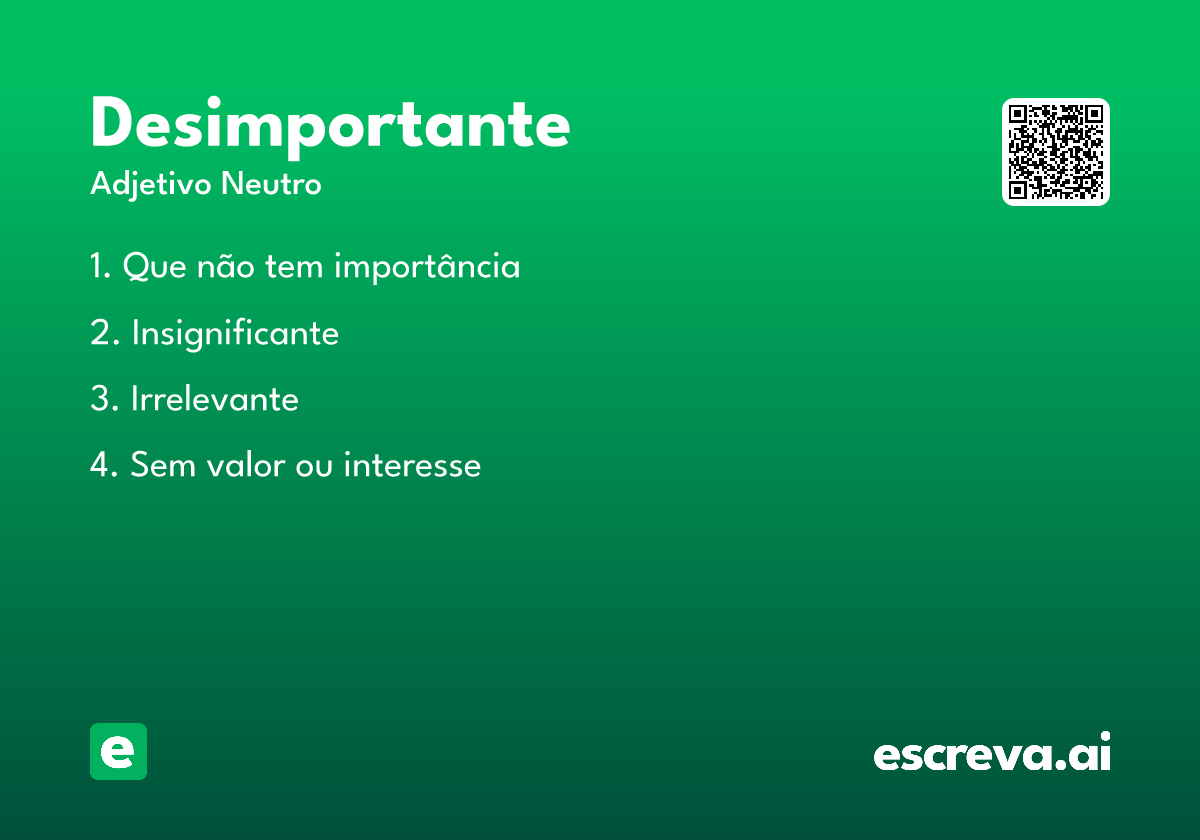 desimportante