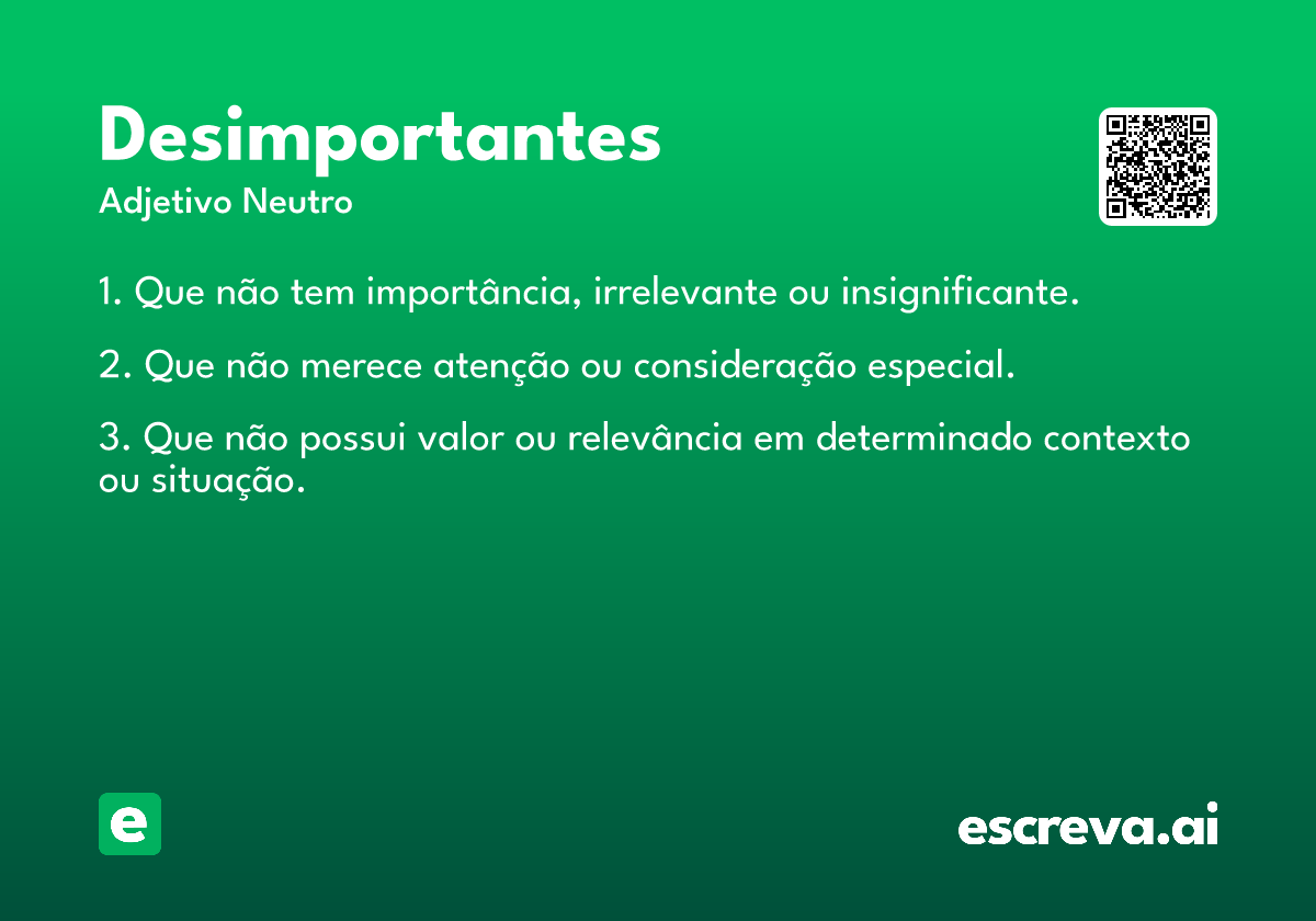 desimportantes