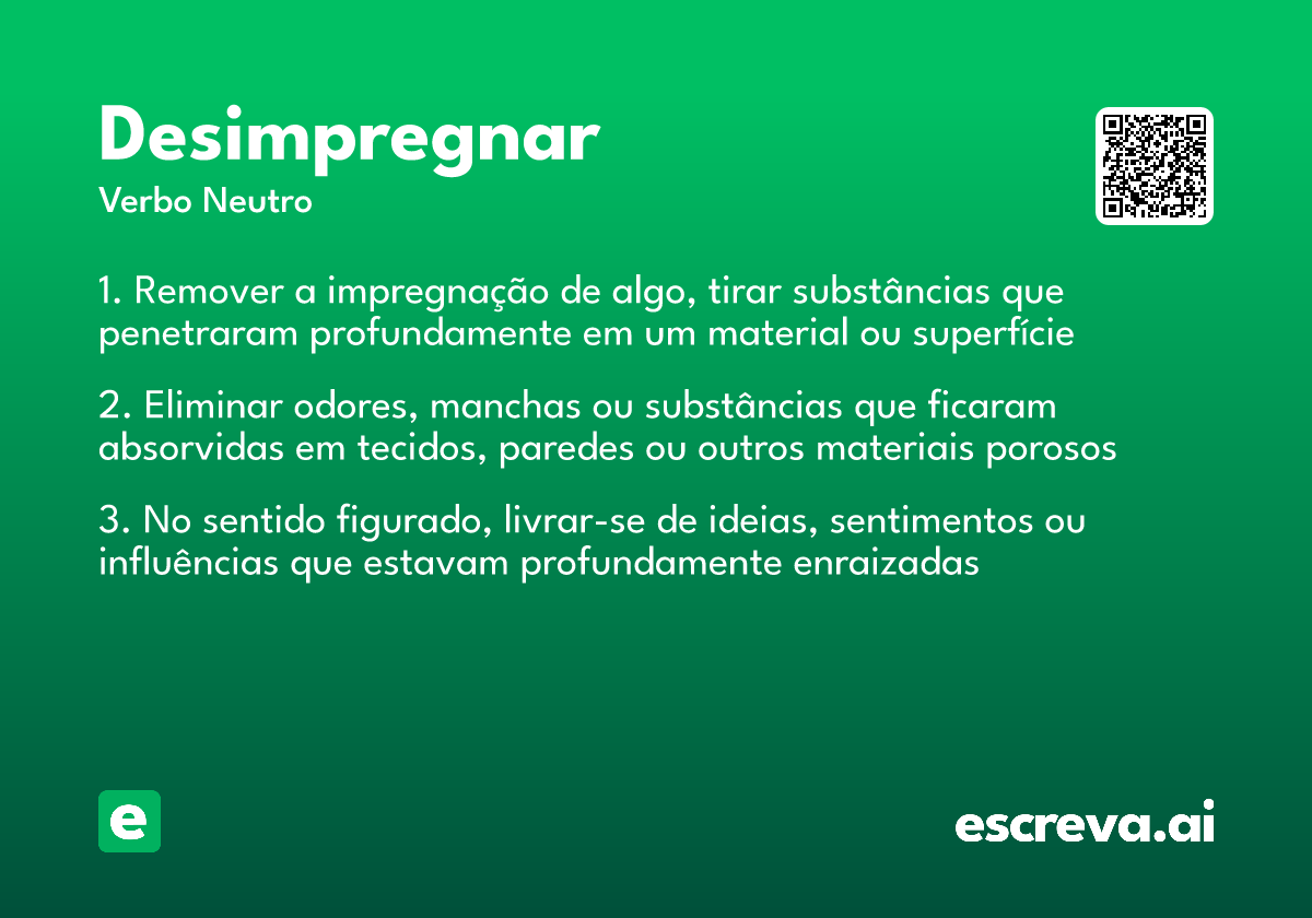 desimpregnar