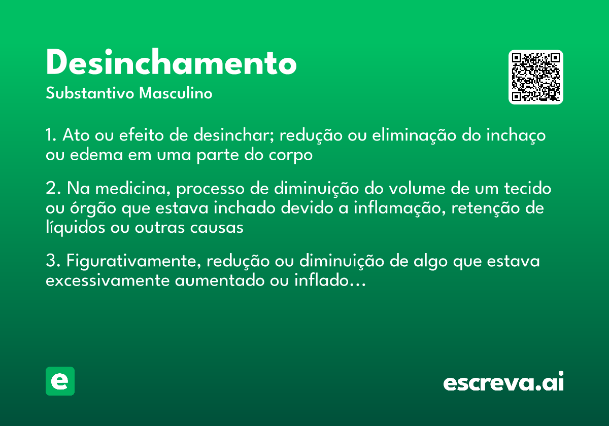 desinchamento