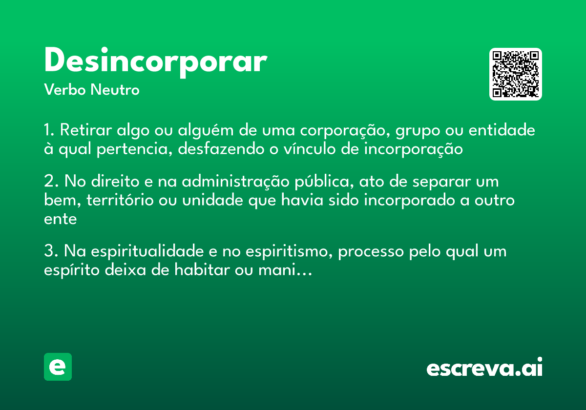 desincorporar