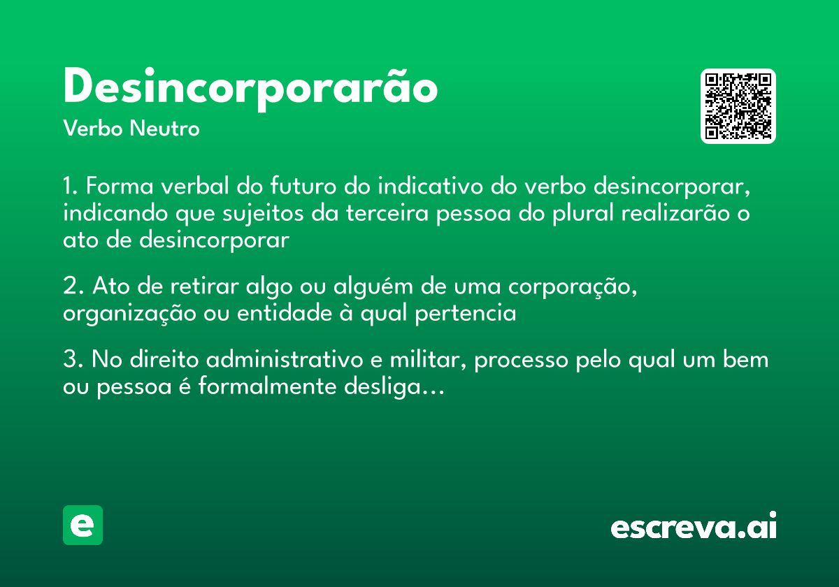 desincorporarão