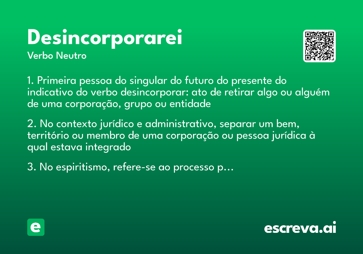 desincorporarei