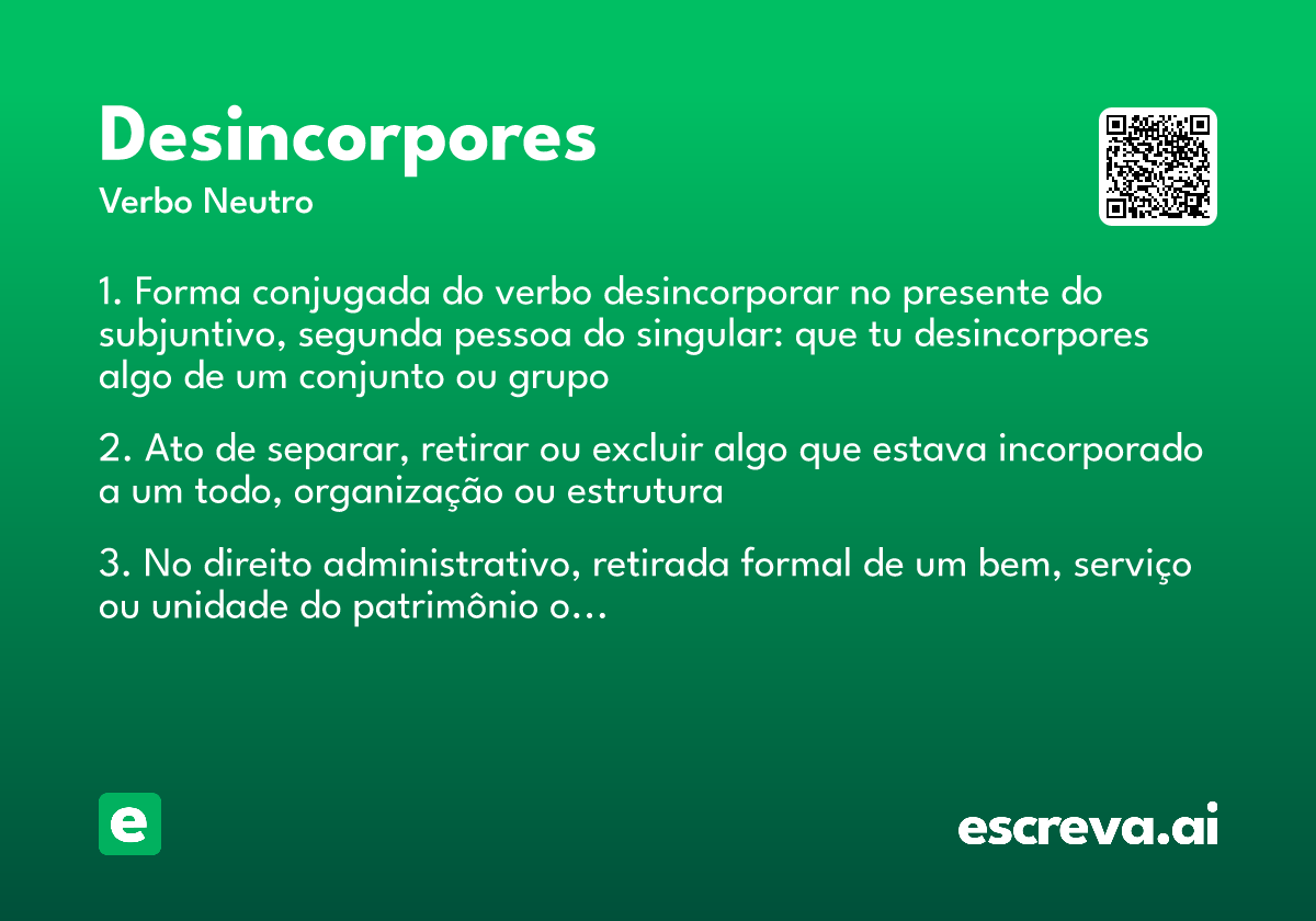 desincorpores