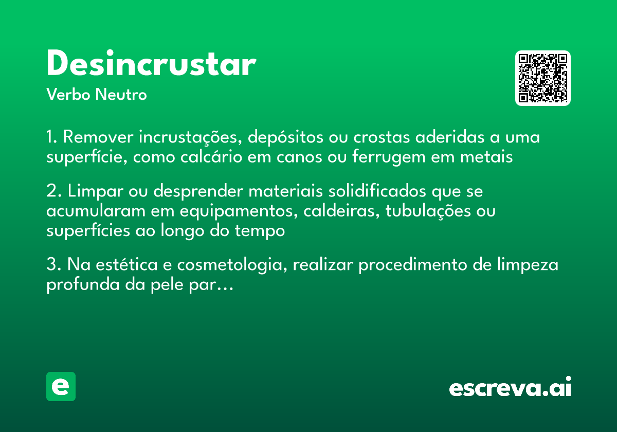 desincrustar