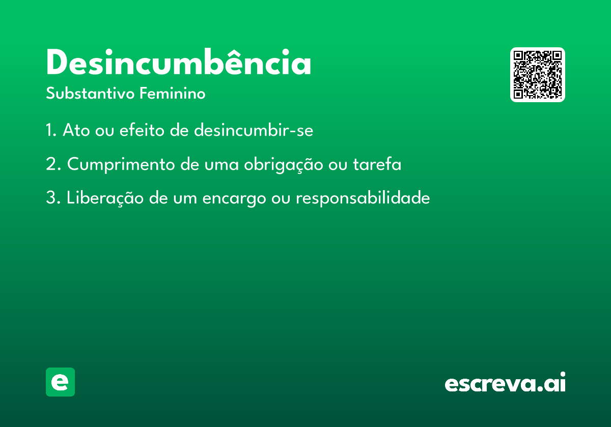 desincumbência