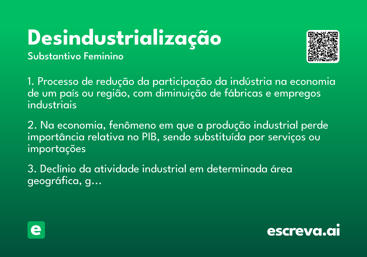 desindustrialização