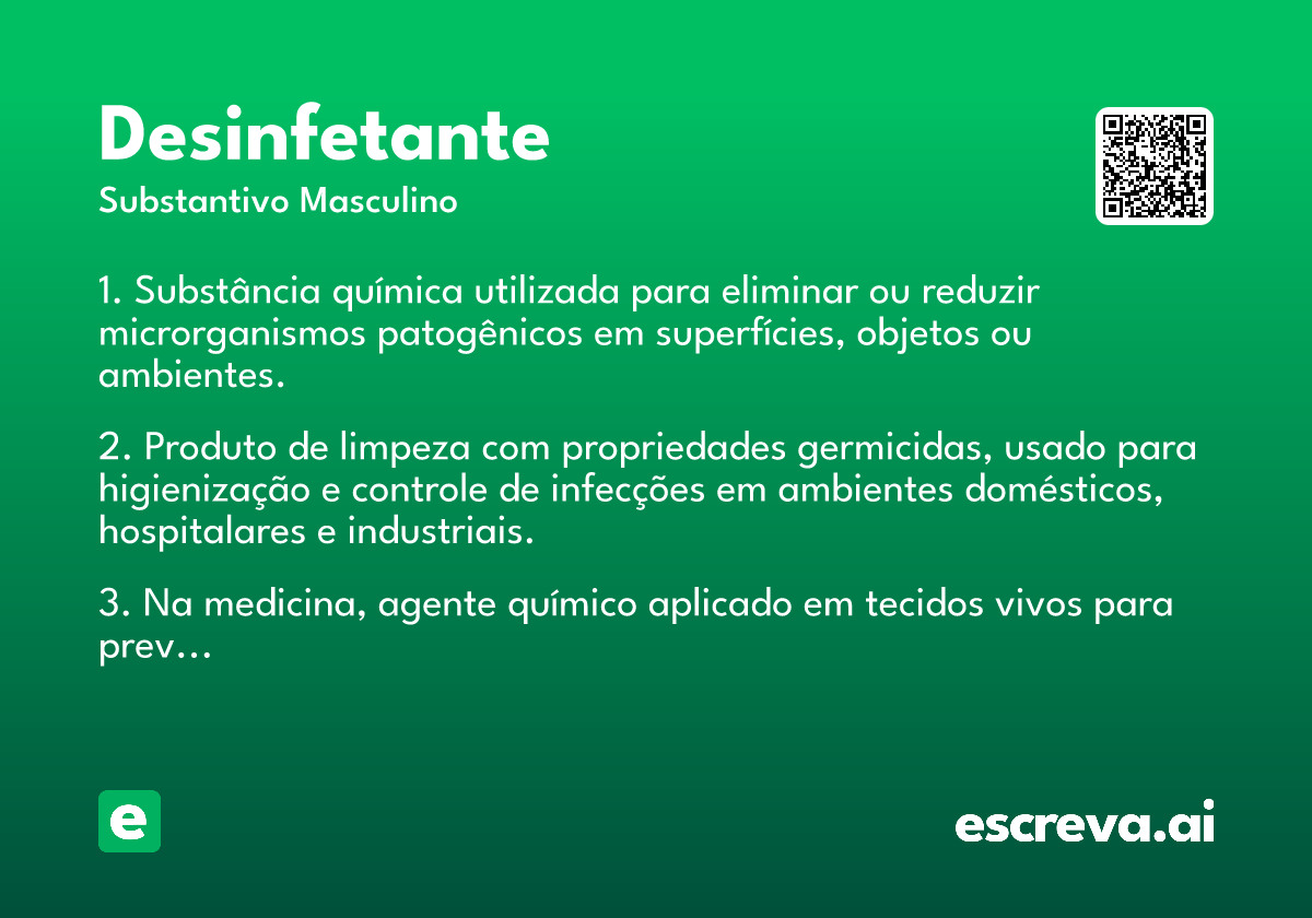 desinfetante