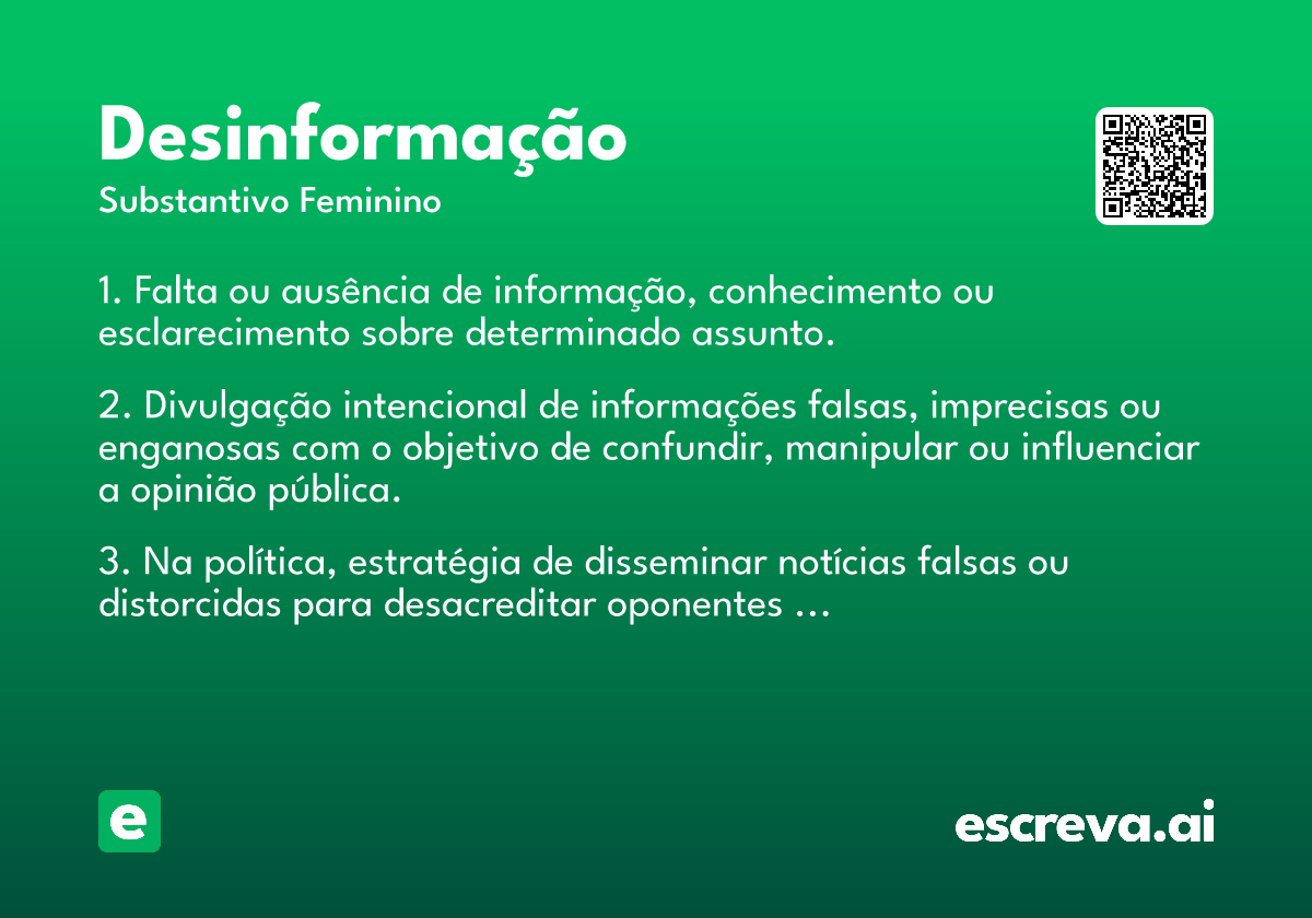 desinformação