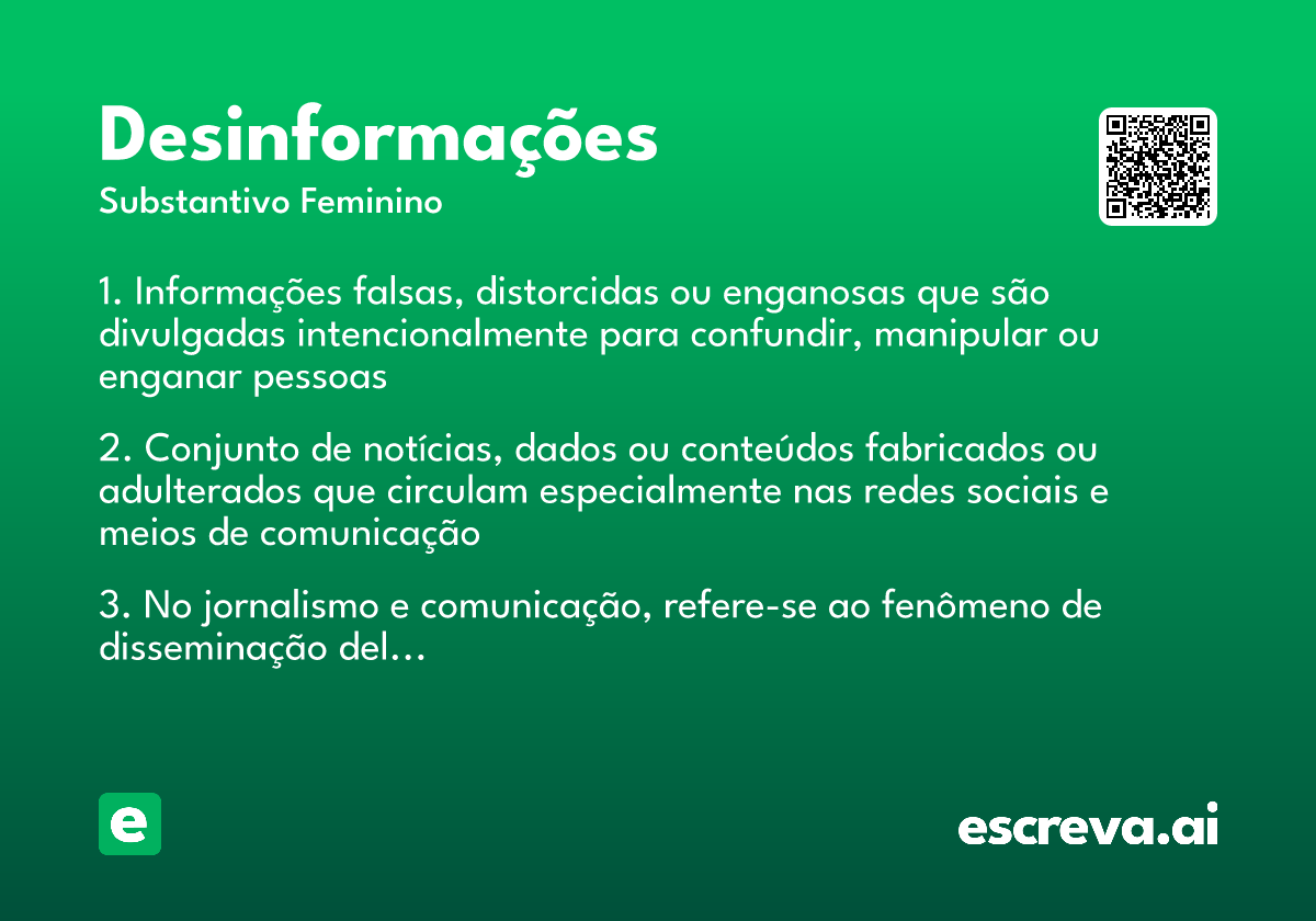 desinformações