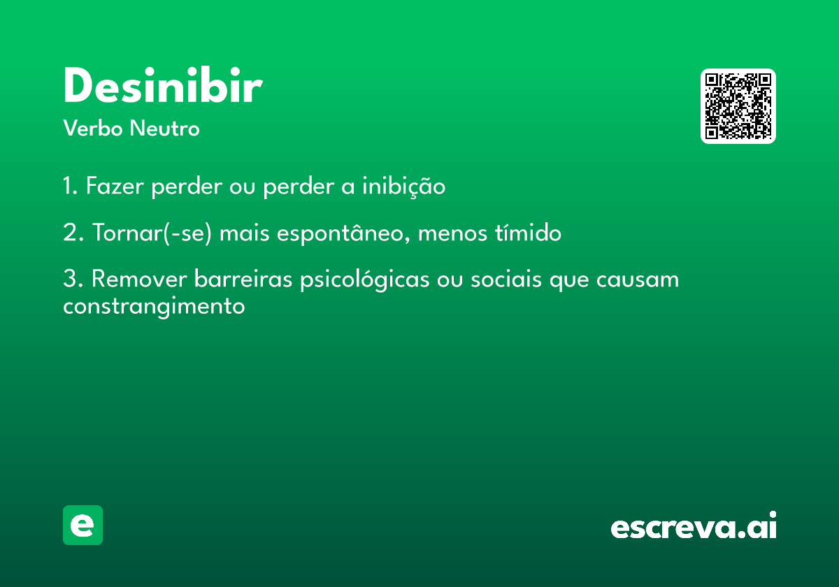 desinibir