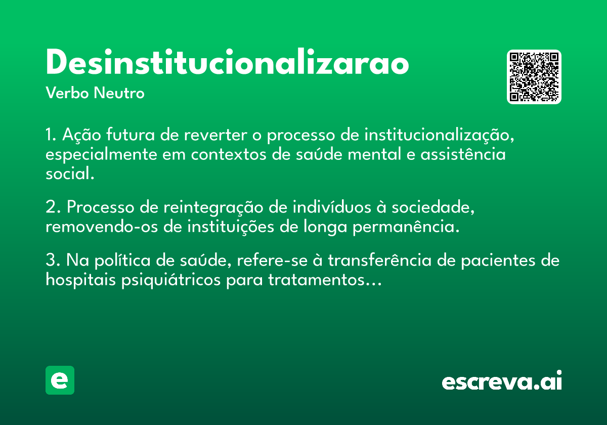 desinstitucionalizarao