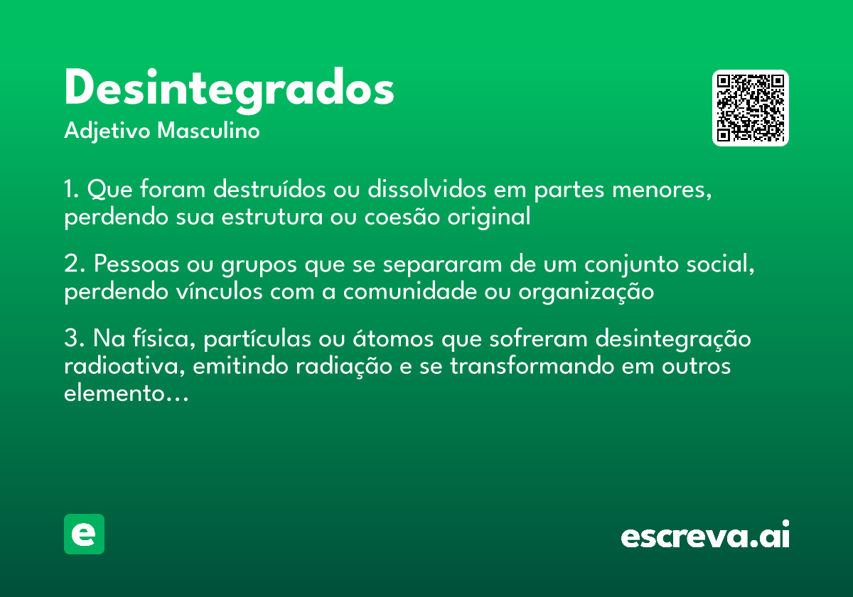 desintegrados