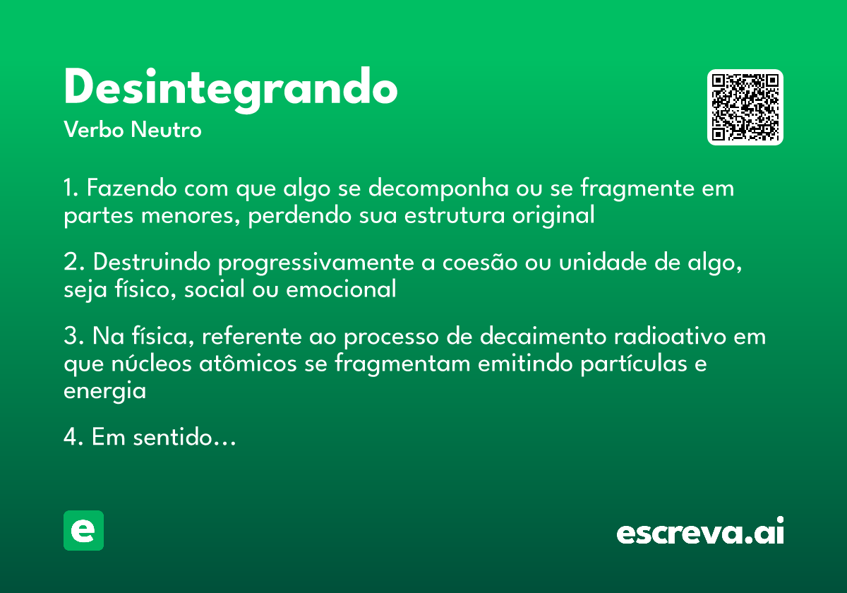 desintegrando