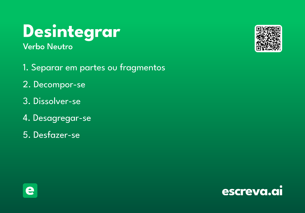 desintegrar