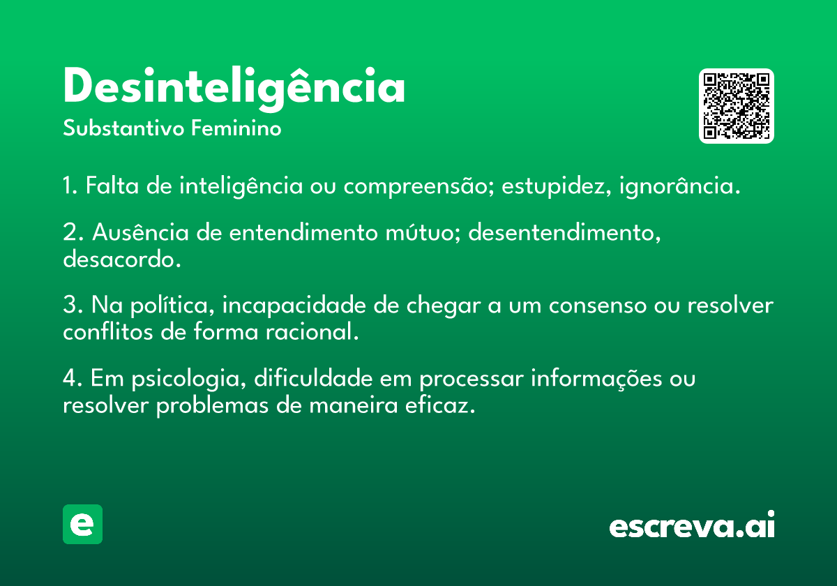 desinteligência