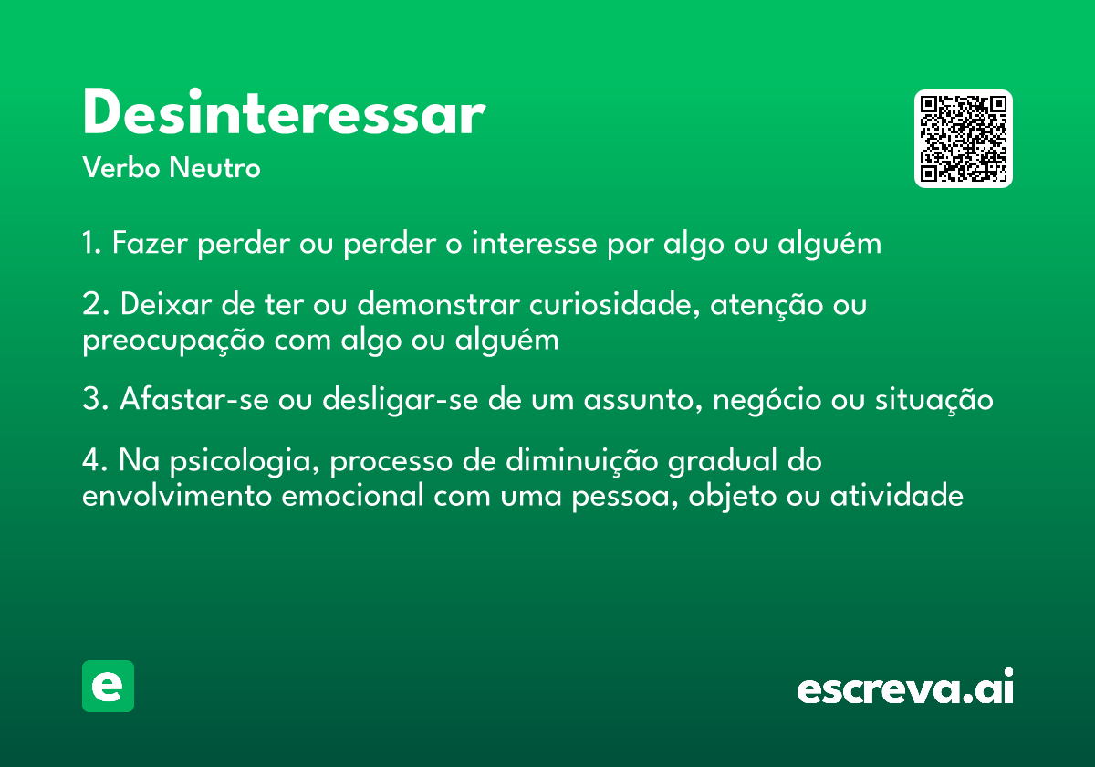 desinteressar