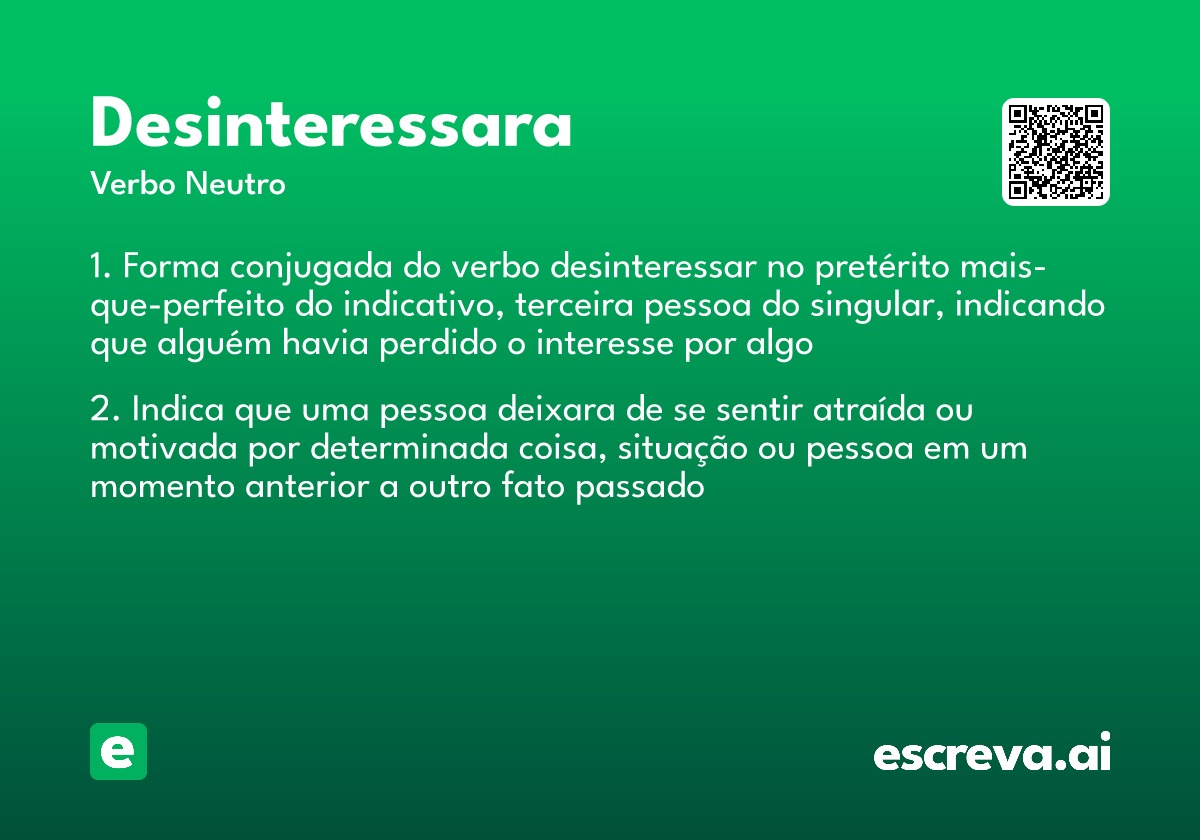 desinteressara