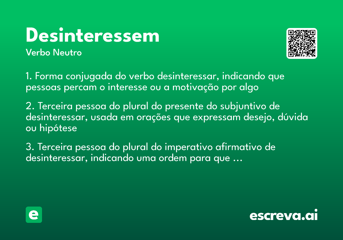 desinteressem