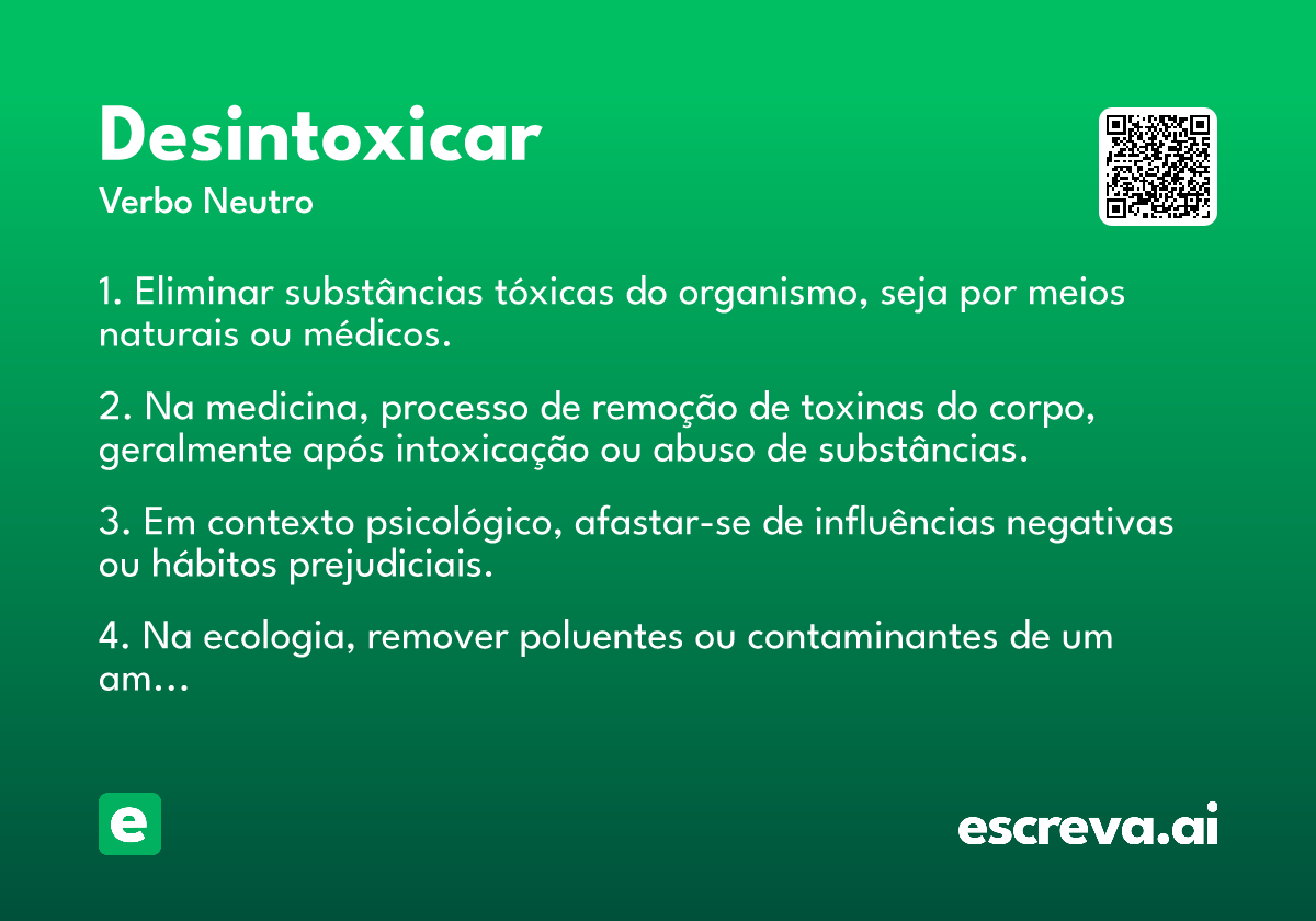 desintoxicar